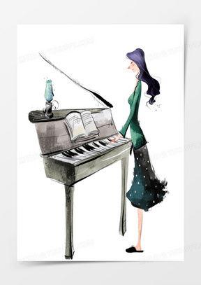 弹琴照片,指尖舞动——弹琴瞬间捕捉