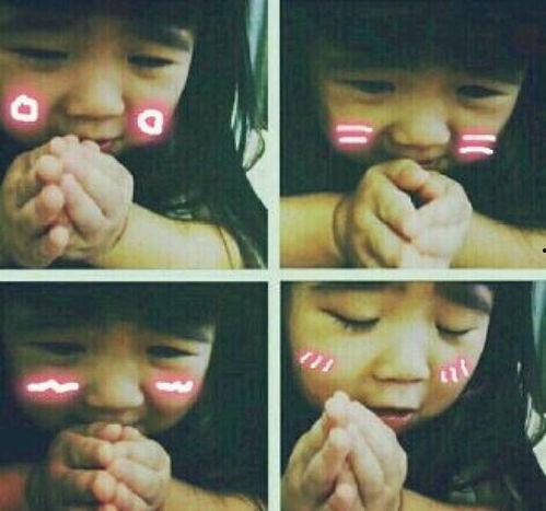 曹格女儿拜托表情包,萌翻网友心